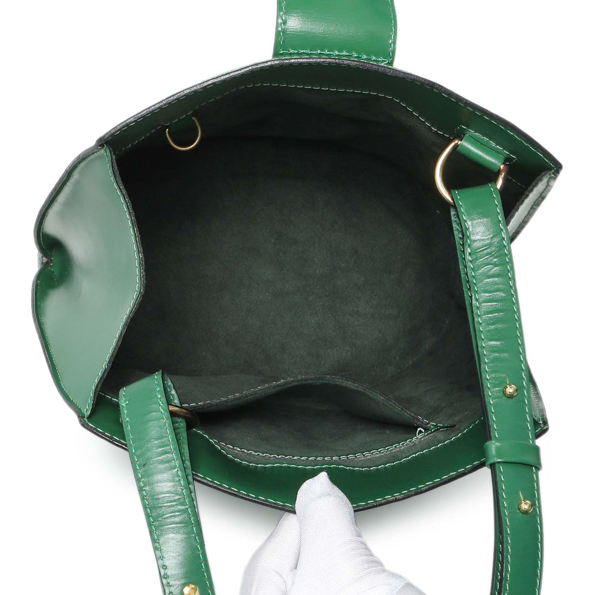 Louis Vuitton Green Epi Cluny Handbags Louis Vuitton