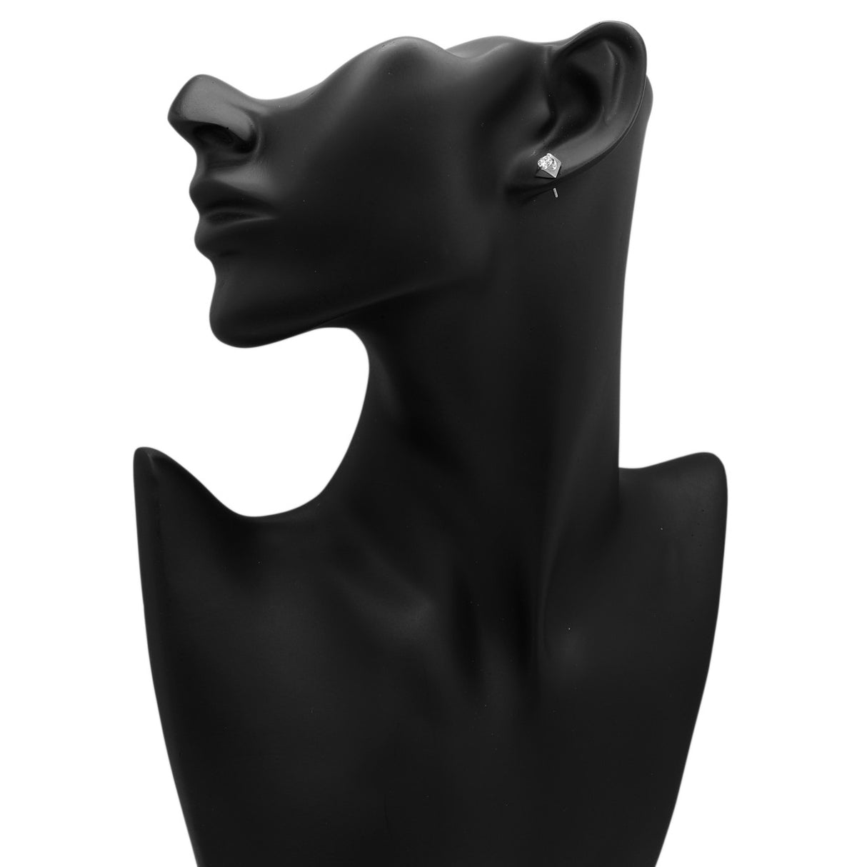 18K White Gold 0.53 Carat Diamond Stud Earrings Modaselle