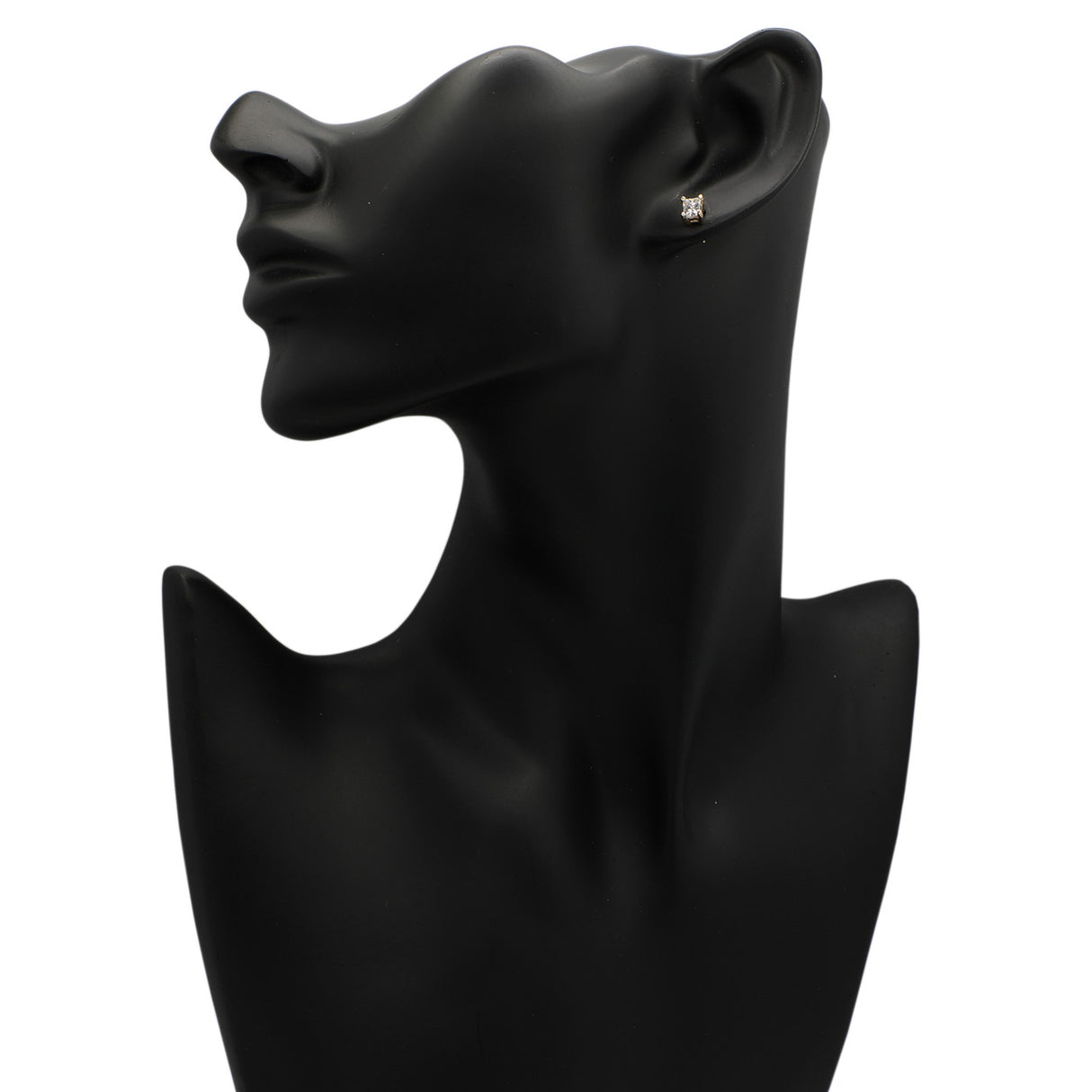 14K Yellow Gold 0.96 Carat Diamond Stud Earrings Modaselle