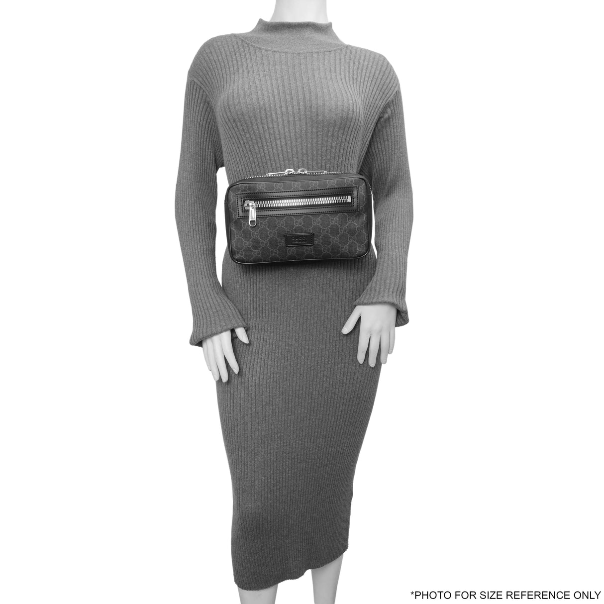 Gucci Black Soft GG Supreme Monogram Web Belt Bag Handbags Gucci