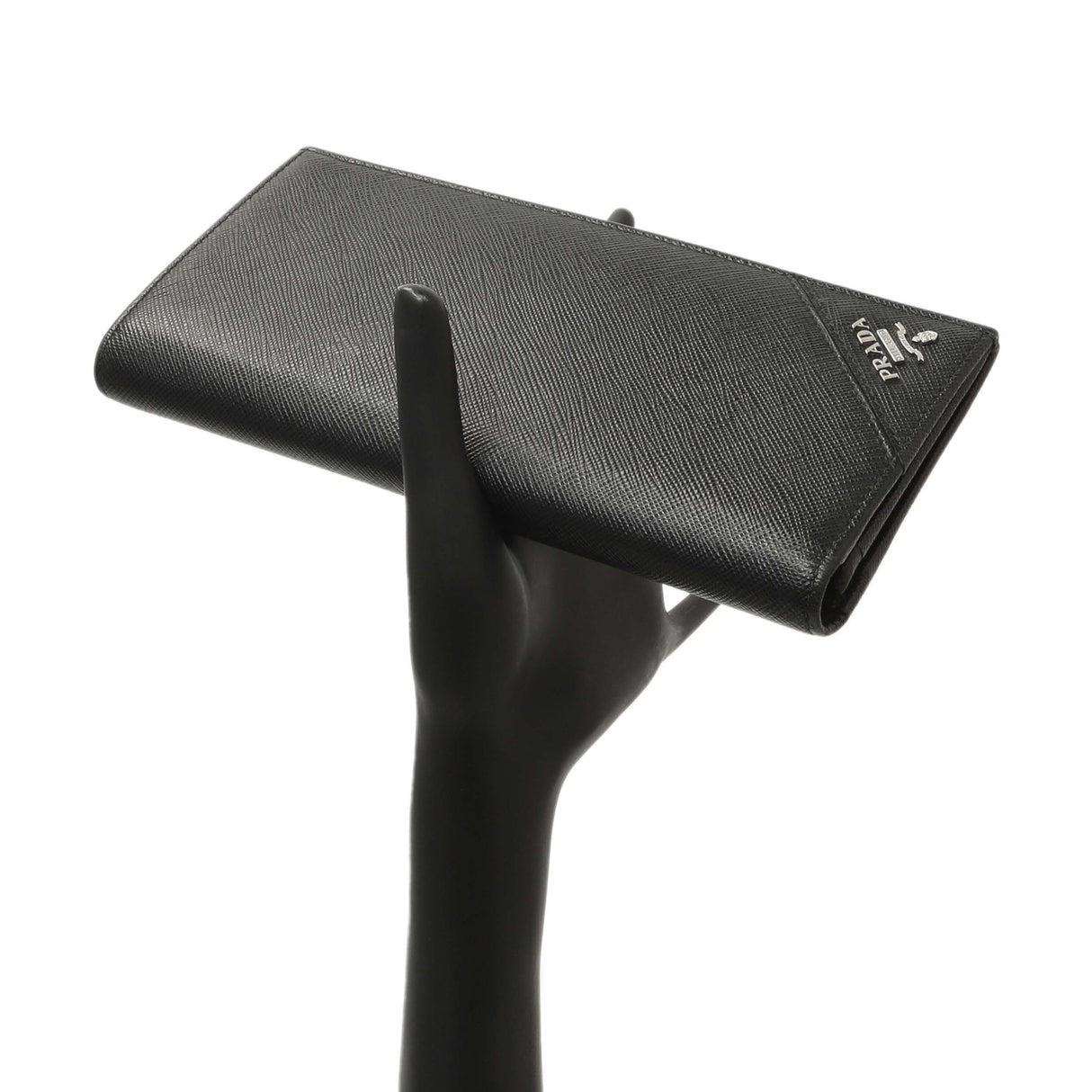 Prada Nero Saffiano Bifold Long Wallet Accessories Prada