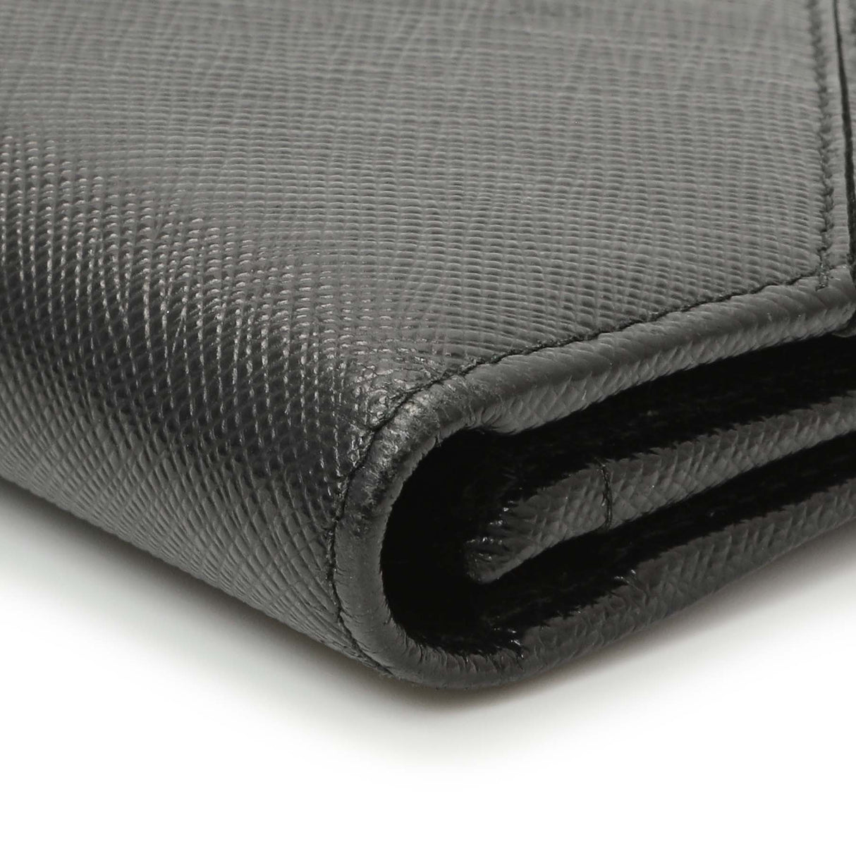 Prada Nero Saffiano Bifold Long Wallet Accessories Prada