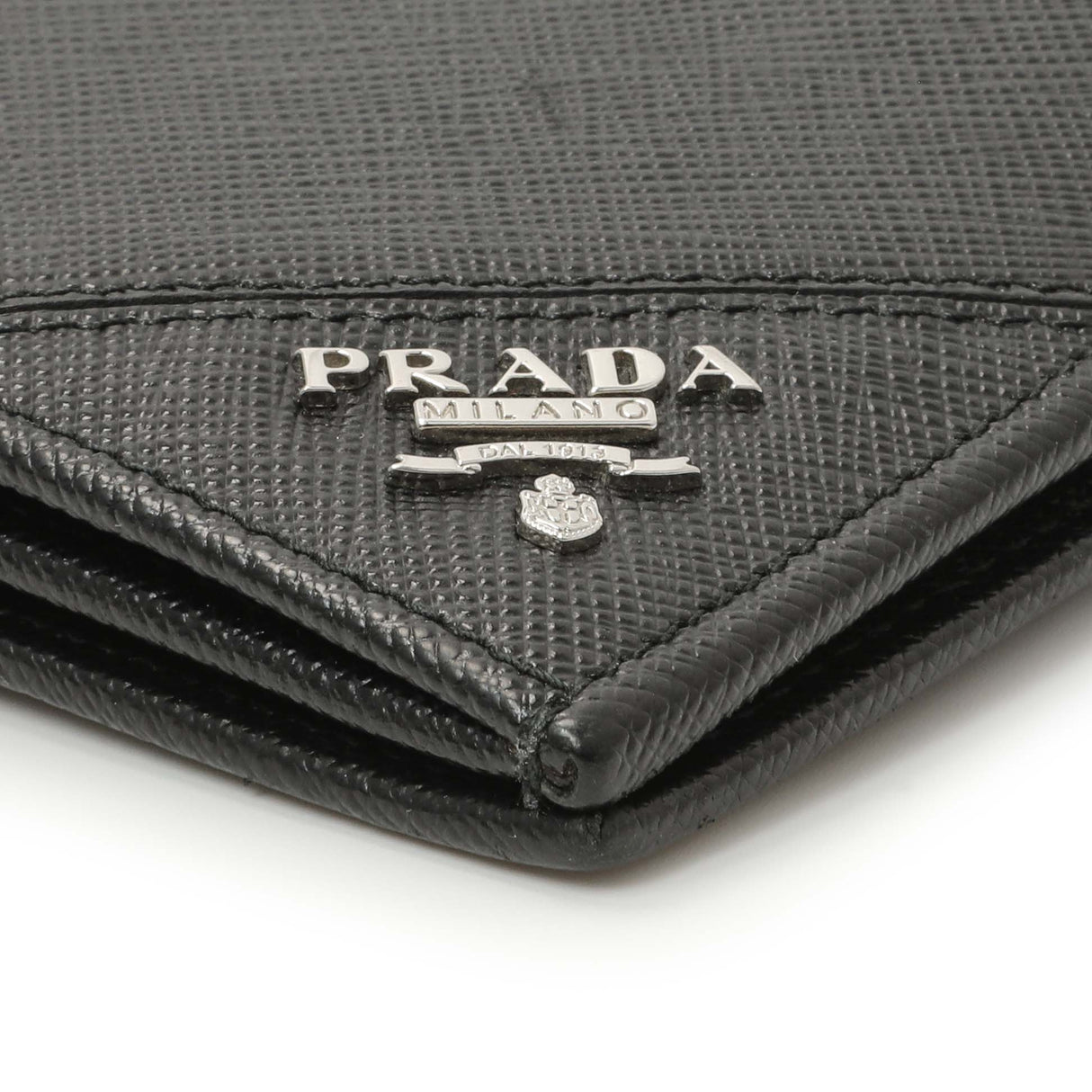 Prada Nero Saffiano Bifold Long Wallet Accessories Prada