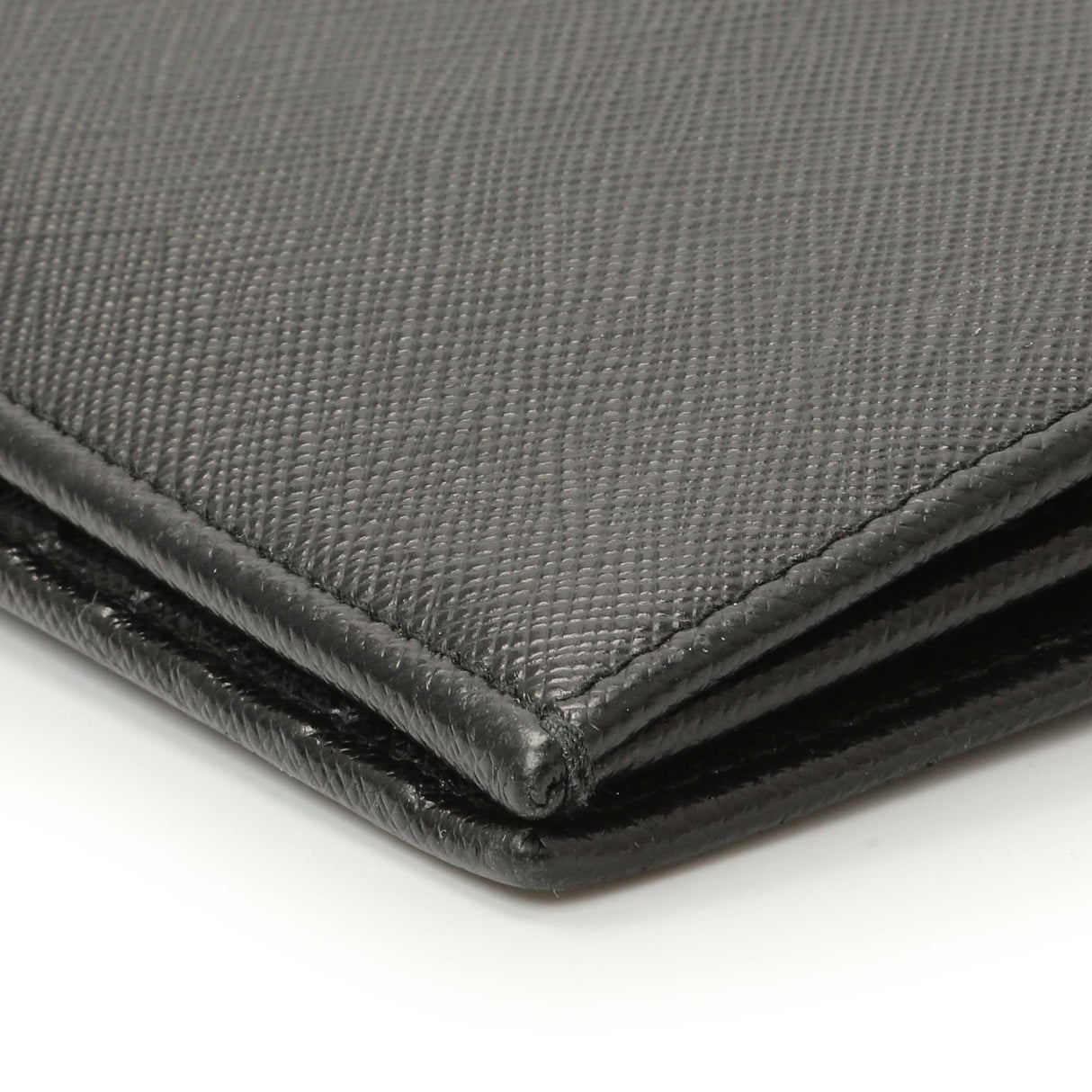 Prada Nero Saffiano Bifold Long Wallet Accessories Prada