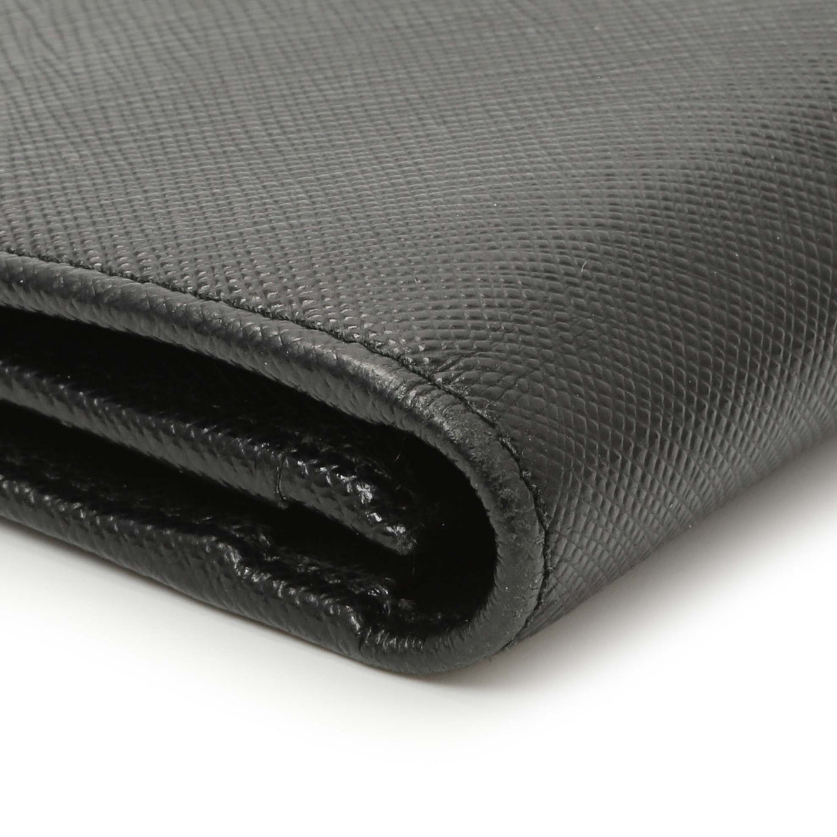 Prada Nero Saffiano Bifold Long Wallet Accessories Prada