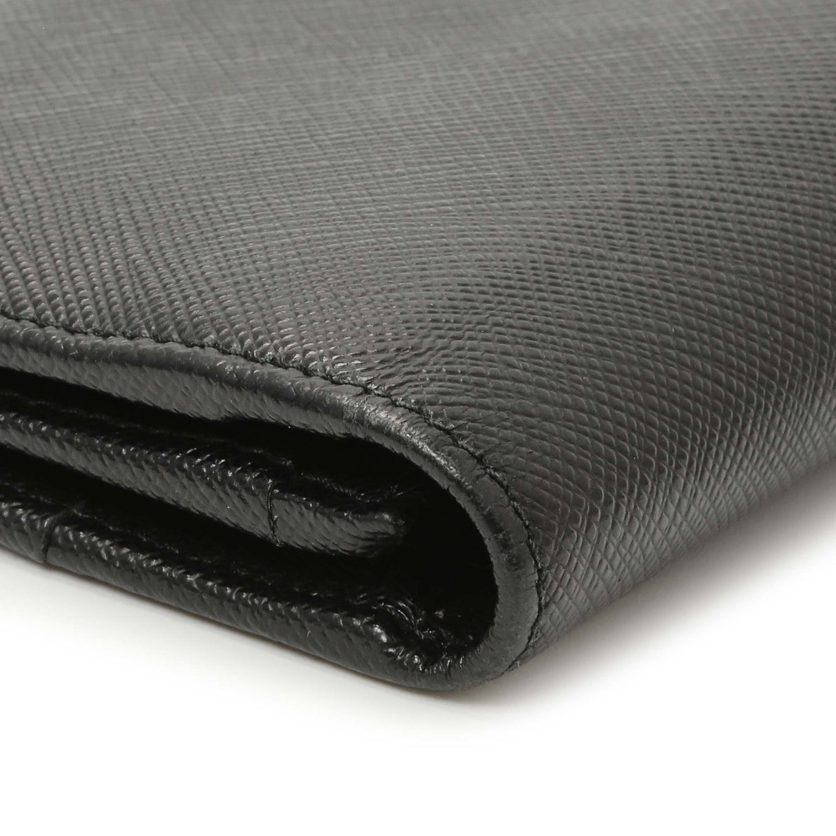 Prada Nero Saffiano Bifold Long Wallet Accessories Prada
