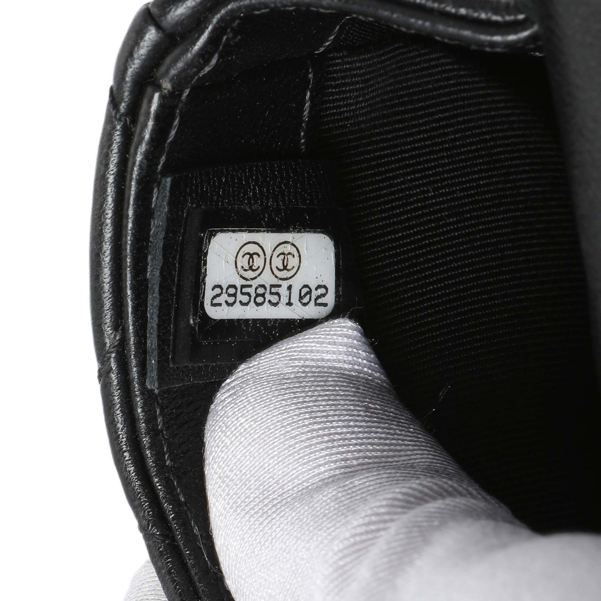Chanel Black Quilted Lambskin My Precious Phone Case Flap Bag Handbags Chanel