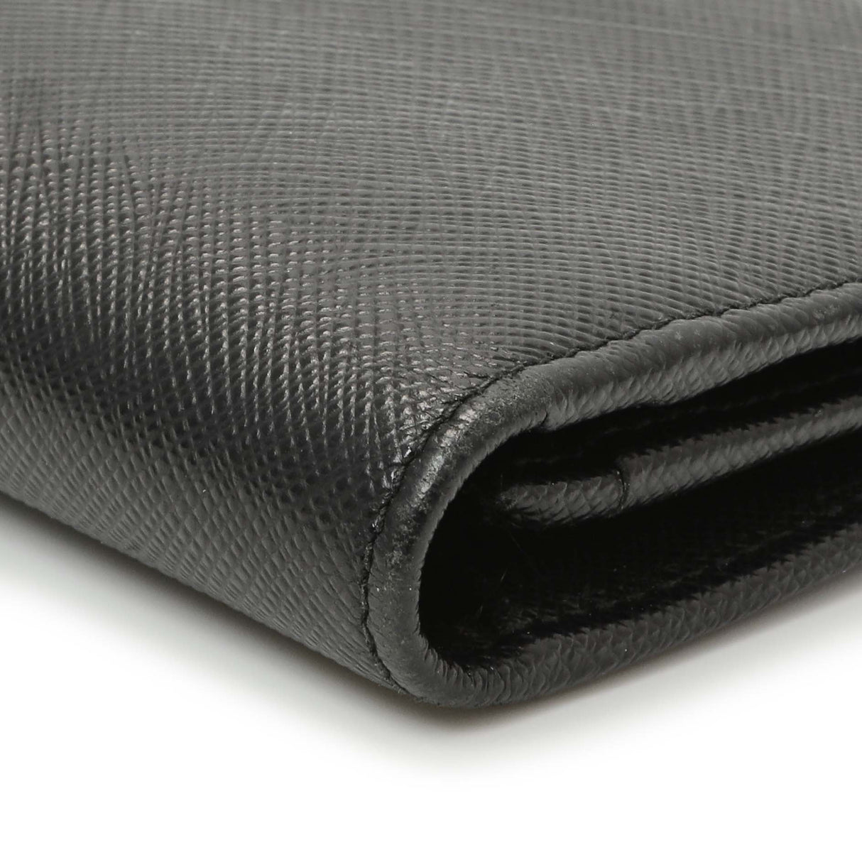 Prada Nero Saffiano Bifold Long Wallet Accessories Prada