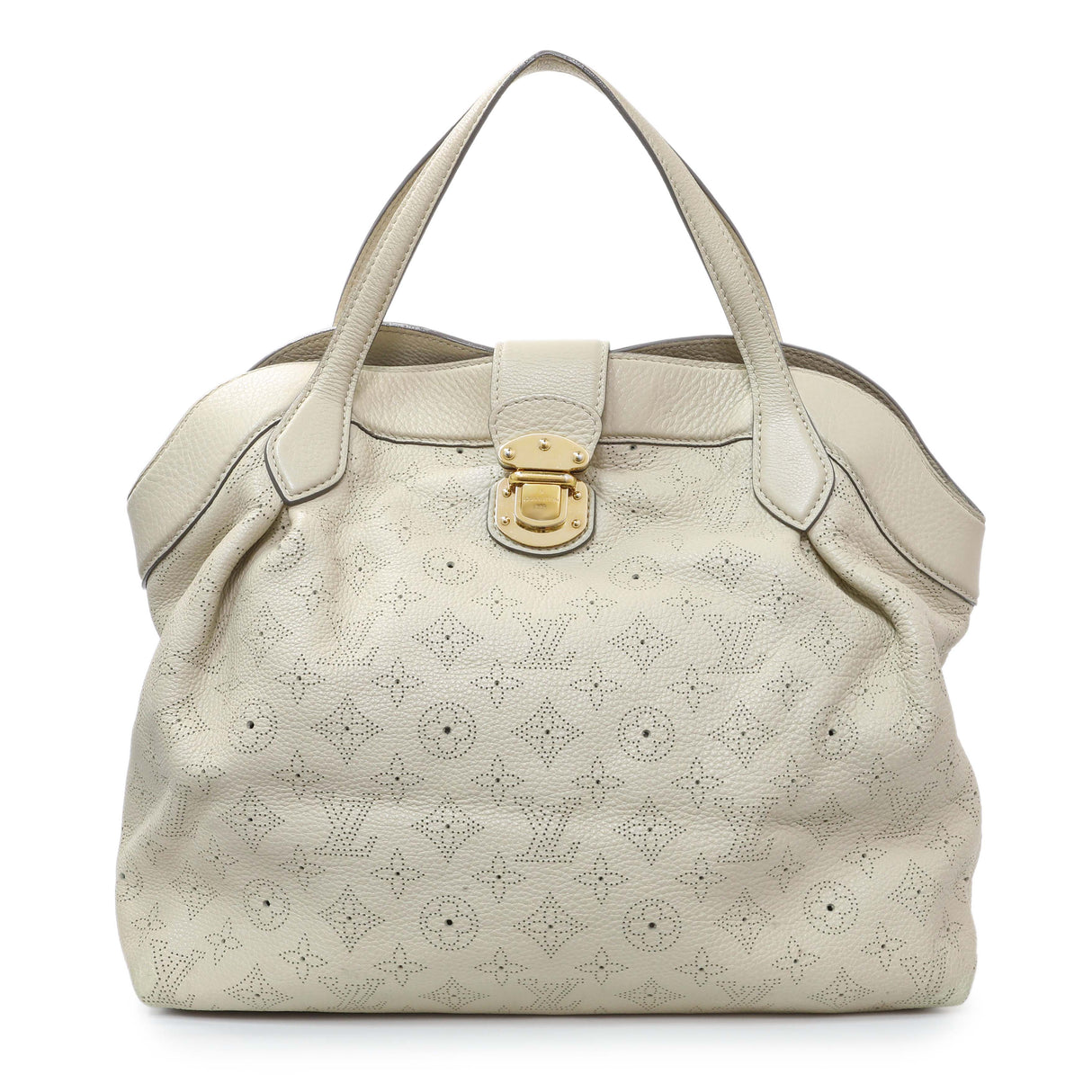 Louis Vuitton Ivory Mahina Cirrus MM Handbags Louis Vuitton