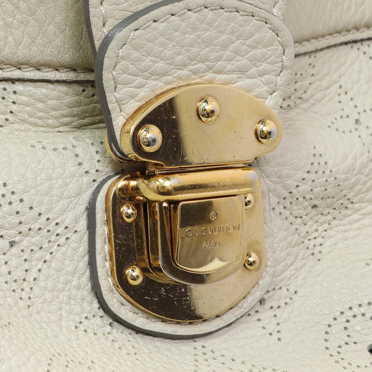 Louis Vuitton Ivory Mahina Cirrus MM Handbags Louis Vuitton