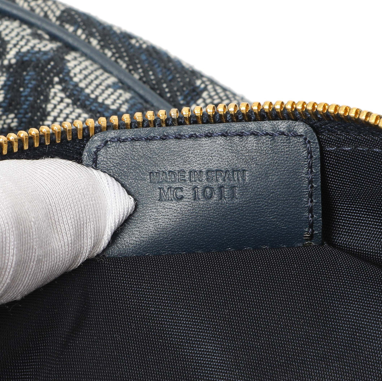 Christian Dior Navy Monogram Mini Saddle Pochette Handbags Christian Dior