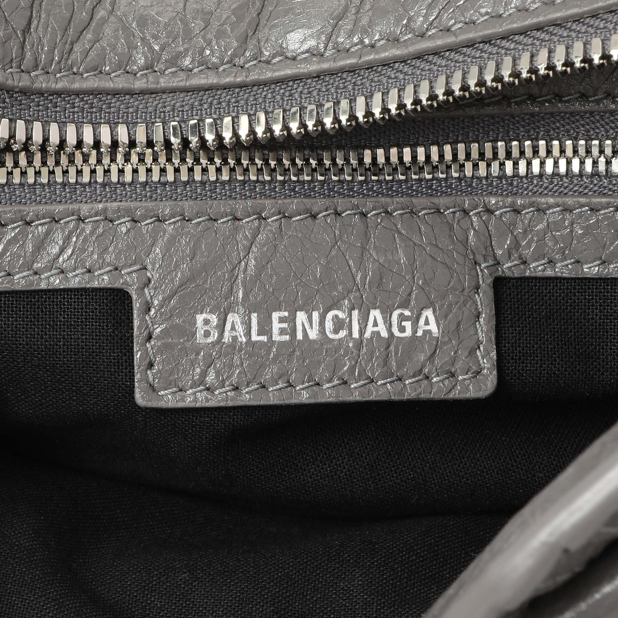 Balenciaga Dark Grey Agneau Arena Neo Cagole Handbag XS Handbags Balenciaga
