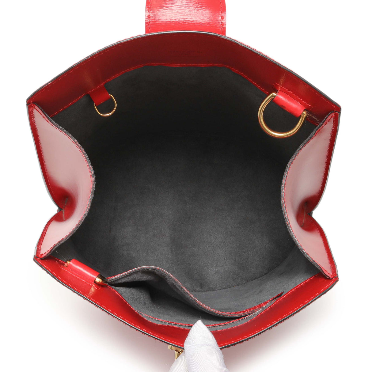 Louis Vuitton Castillan Red Epi Cluny Handbags Louis Vuitton