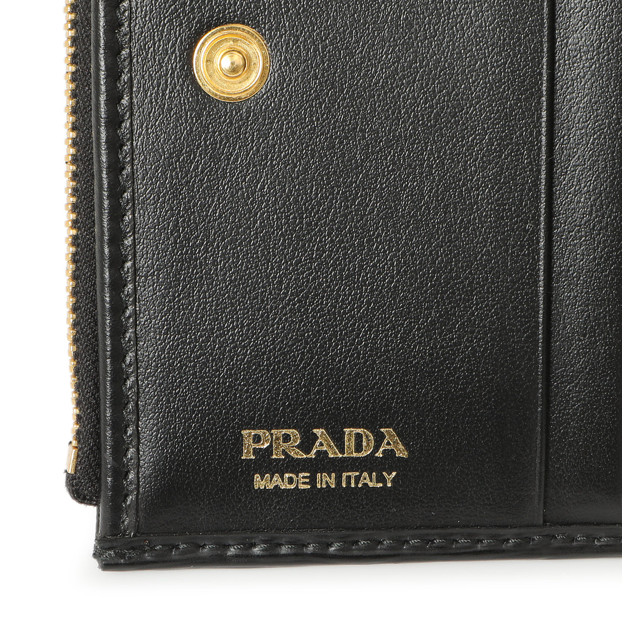 Prada Black Vitello Move Double Zip Wallet Accessories Prada