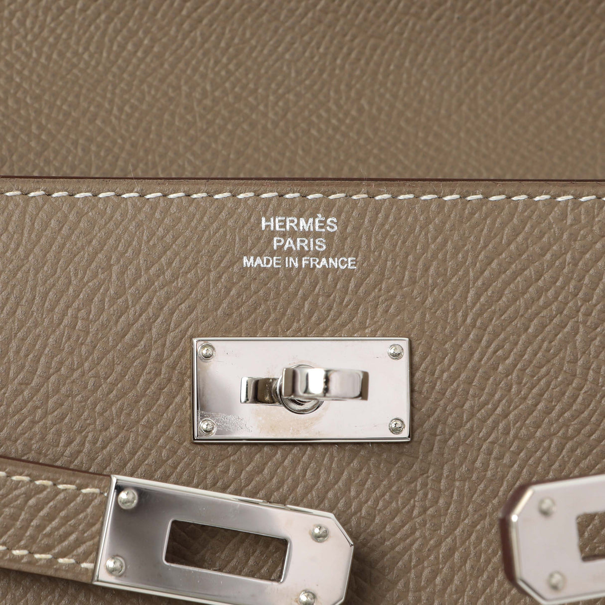 Hermes Etoupe Epsom Kelly Longue Wallet Accessories Hermes