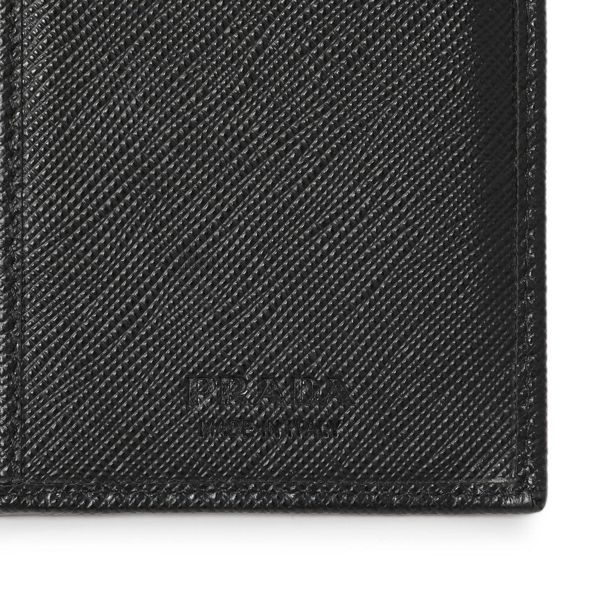 Prada Nero Saffiano Bifold Long Wallet Accessories Prada