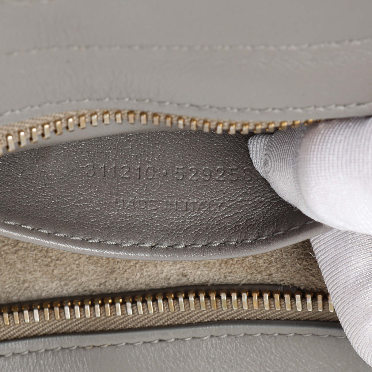 Saint Laurent Grey Calfskin Small Classic Y Cabas Handbags Saint Laurent