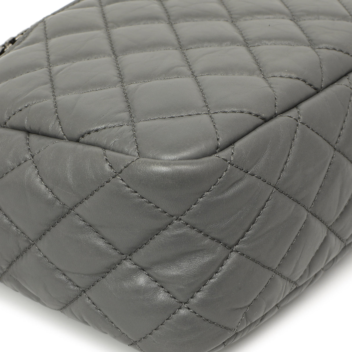 Chanel Grey Aged Calfskin Reissue Camera Bag Handbags Chanel