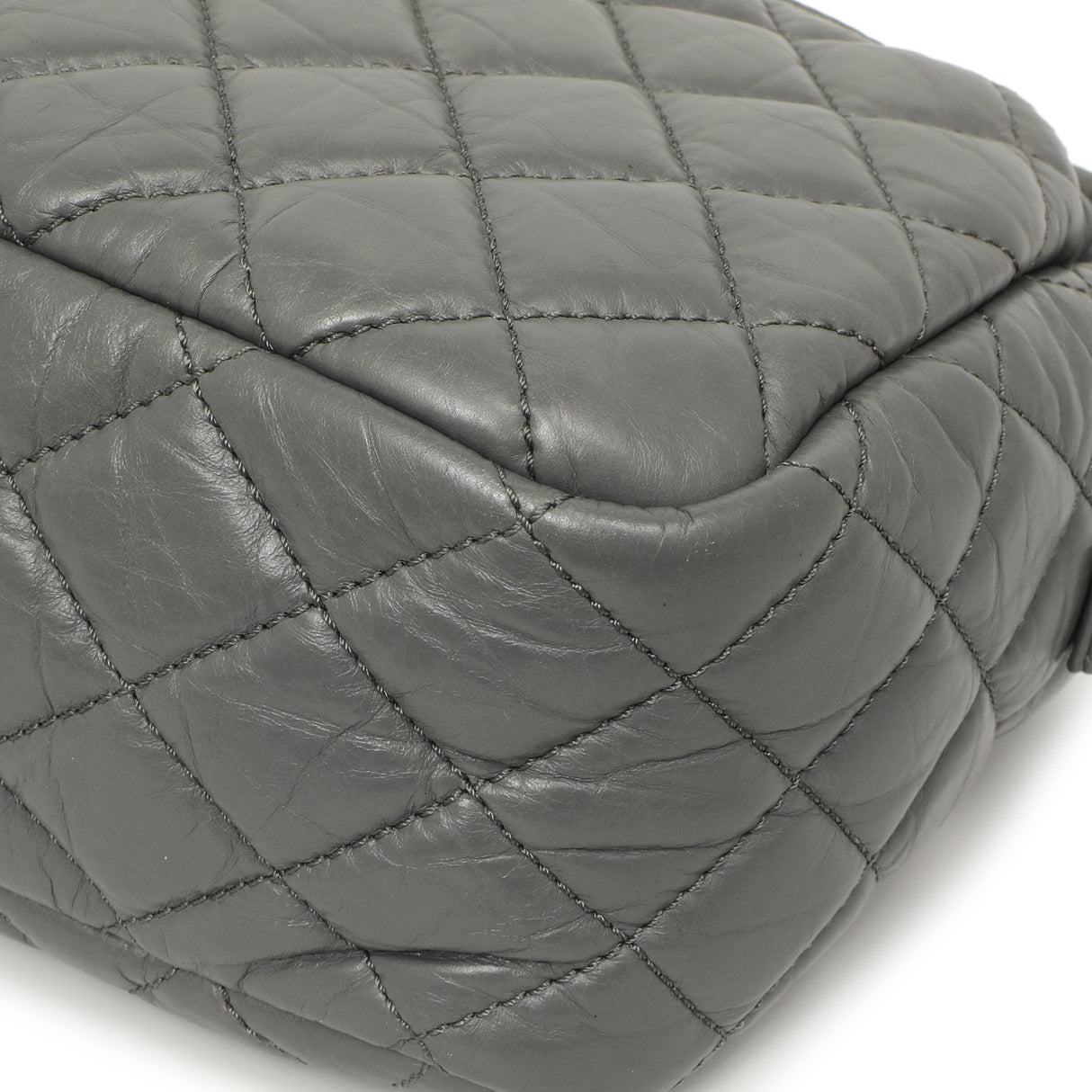 Chanel Grey Aged Calfskin Reissue Camera Bag Handbags Chanel