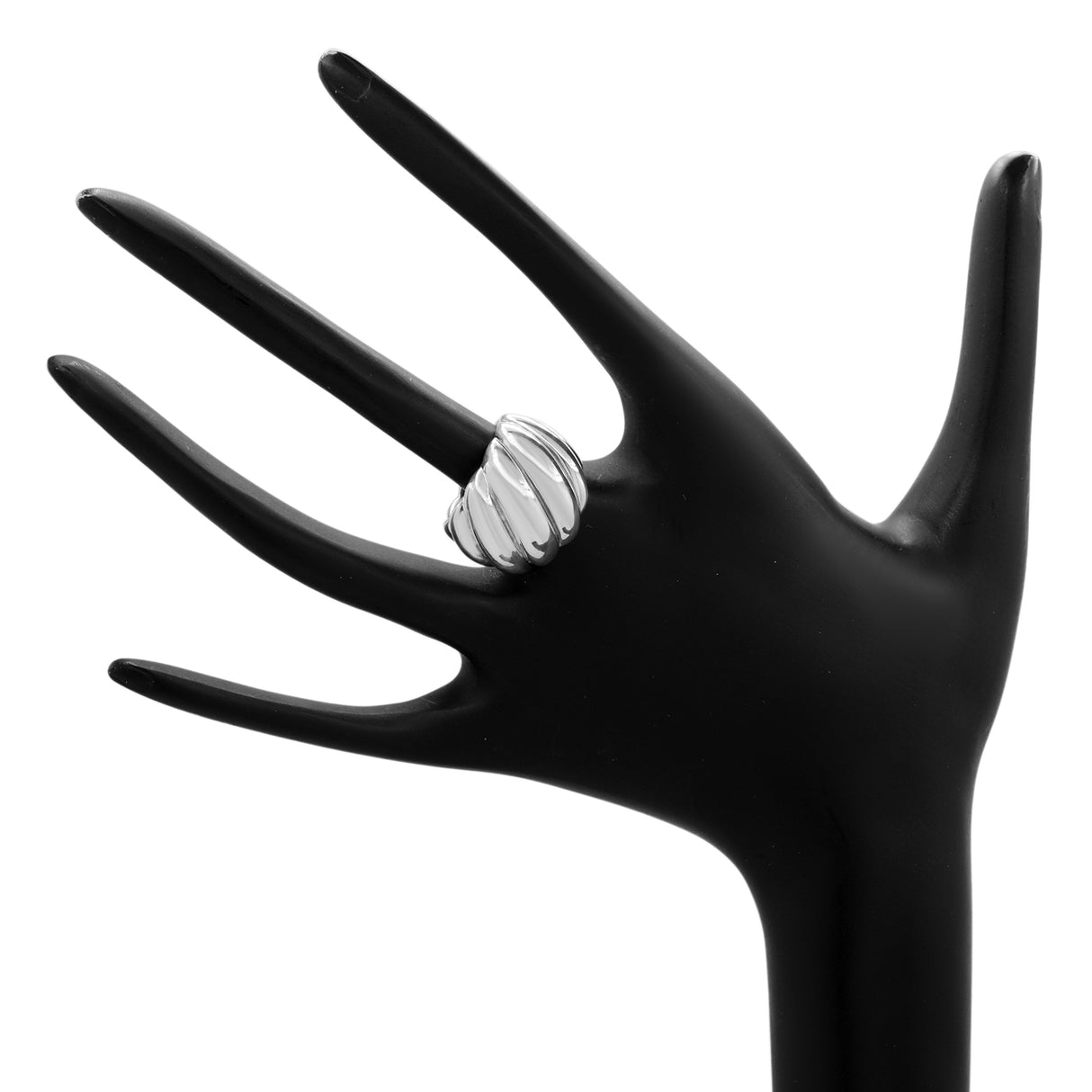 David Yurman Sterling Silver Sculpted Cable Ring Designer Jewellery David Yurman