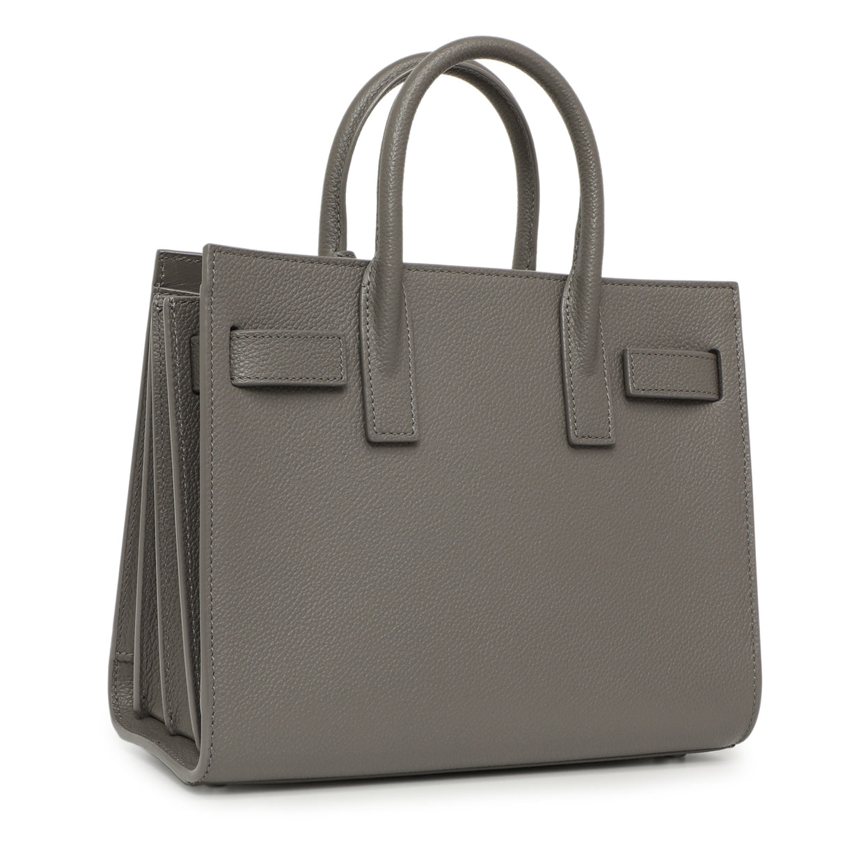 Saint Laurent Fog Grained Calfskin Nano Sac De Jour Handbags Saint Laurent