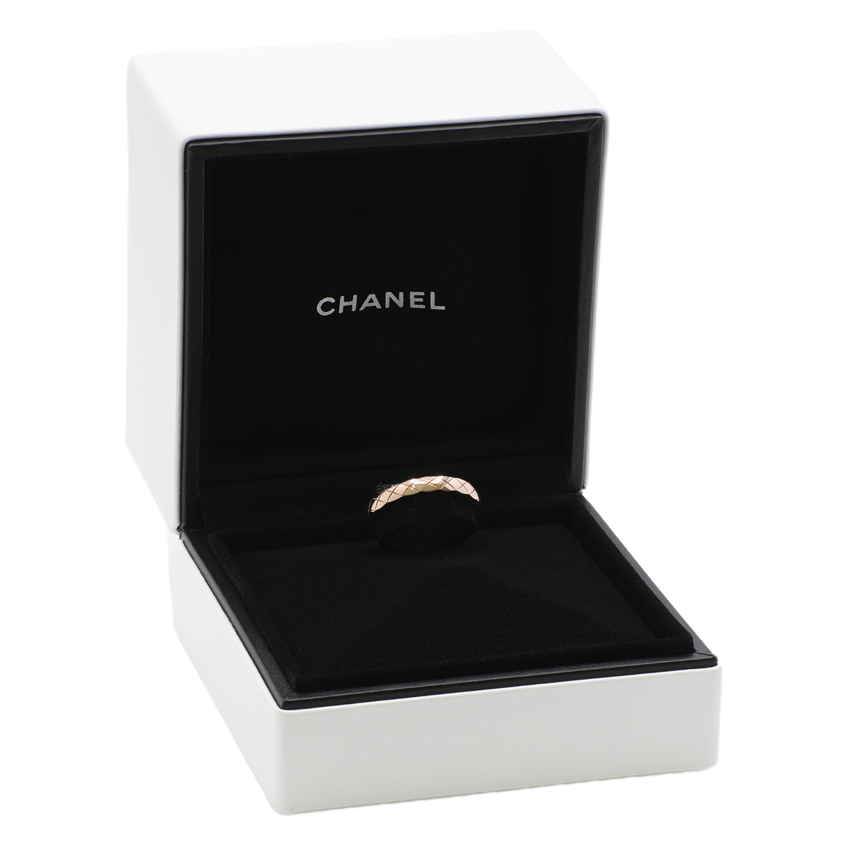 Chanel 18K Beige Gold Mini Coco Crush Ring Designer Jewellery Chanel