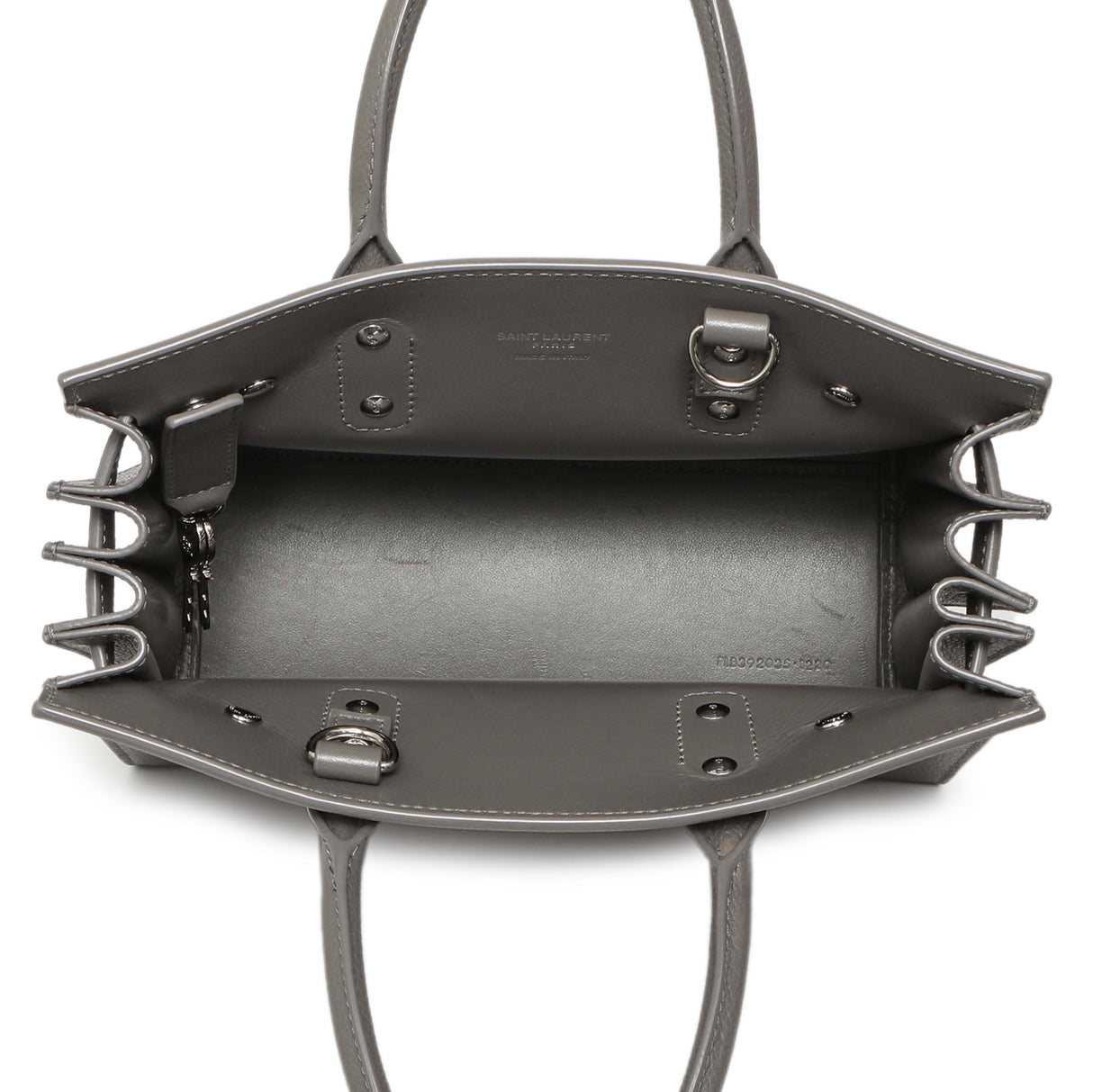 Saint Laurent Fog Grained Calfskin Nano Sac De Jour Handbags Saint Laurent