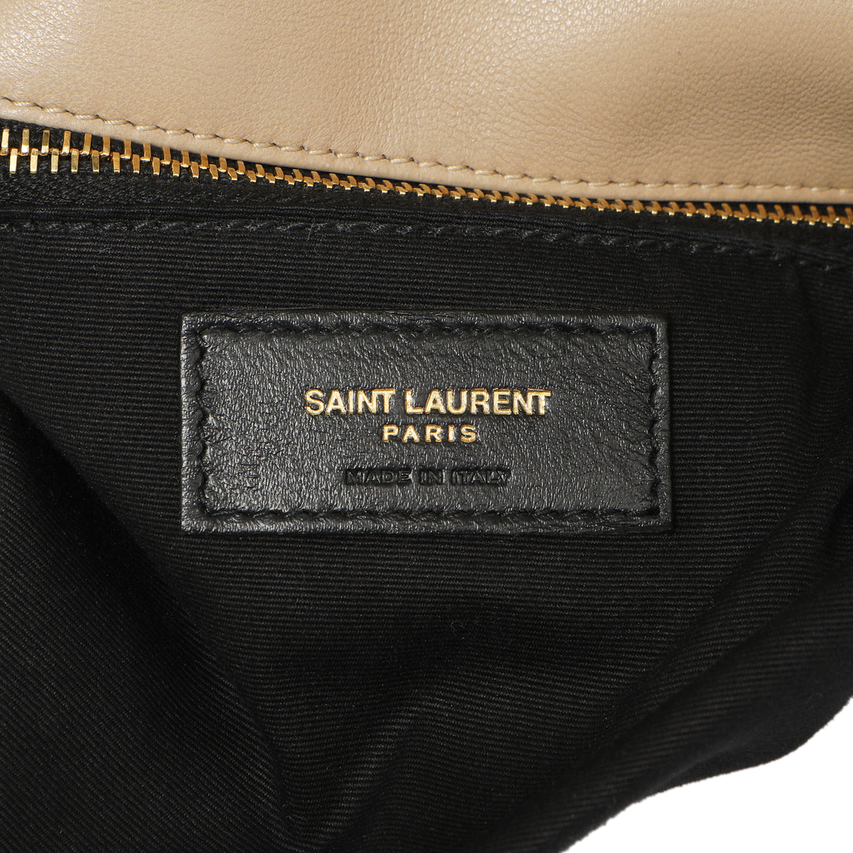 Saint Laurent Dark Beige Lambskin Small Loulou Puffer Handbags Saint Laurent