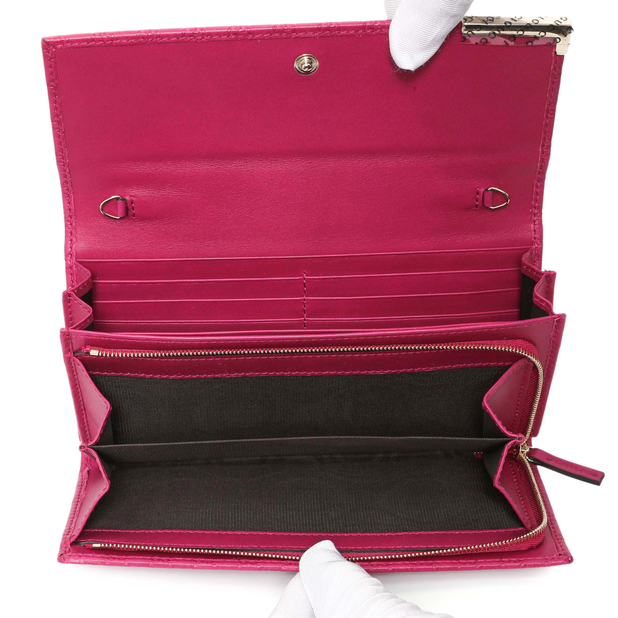 Gucci Bouganville Microguccissima Chain Wallet Handbags Gucci