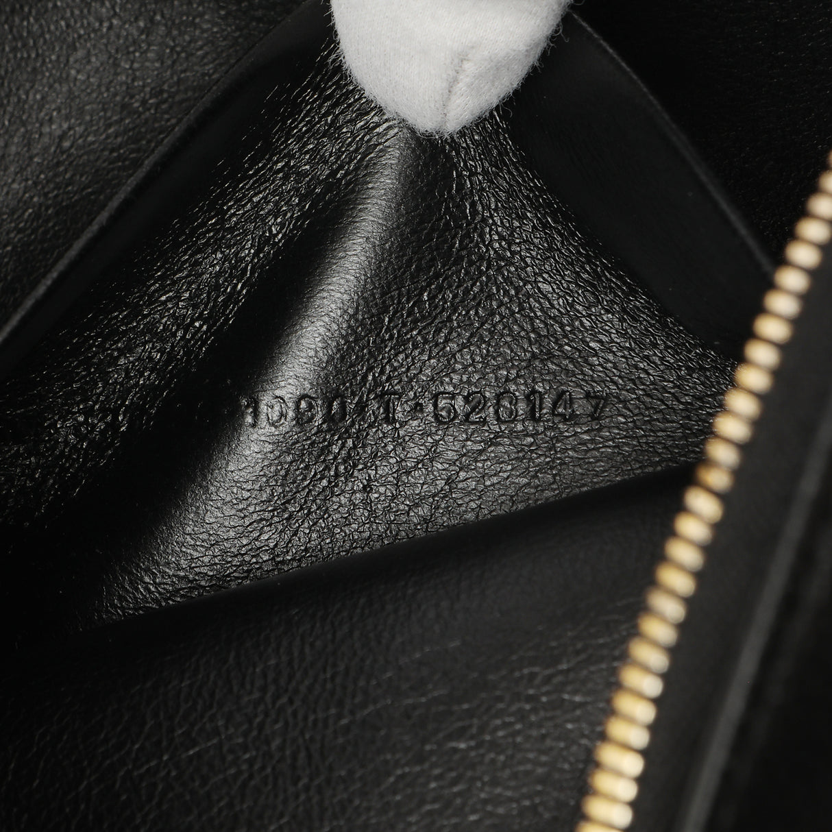 Balenciaga Black Calfskin Logo Large Zip Pouch Handbags Balenciaga