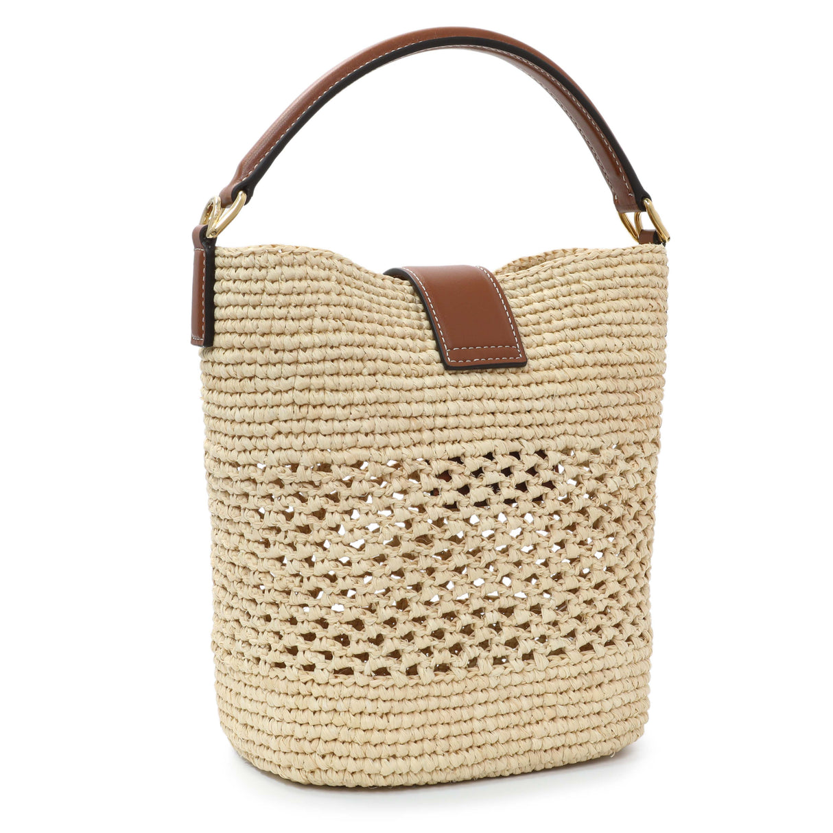 Celine Raffia Triomphe Small Louise Bucket Bag Handbags Celine