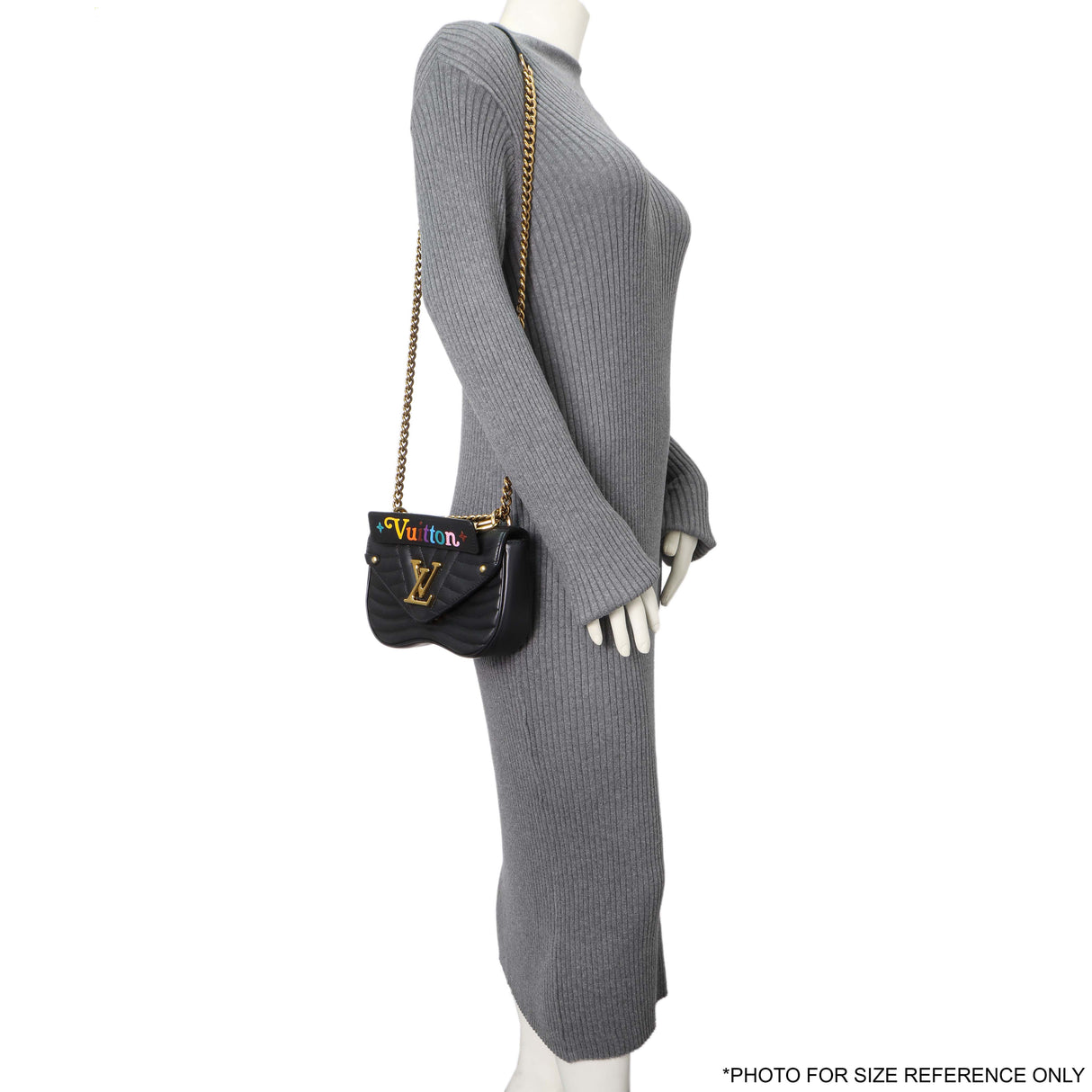 Louis Vuitton Black Calfskin New Wave Chain PM Handbags Louis Vuitton