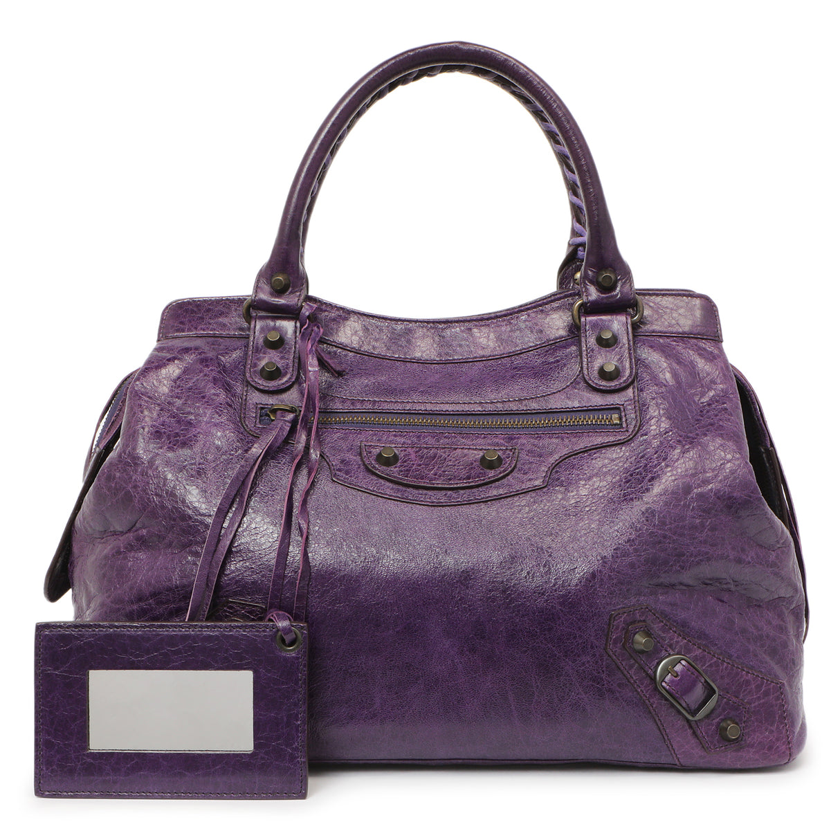 Balenciaga Violet Chevre Step Handbags Balenciaga