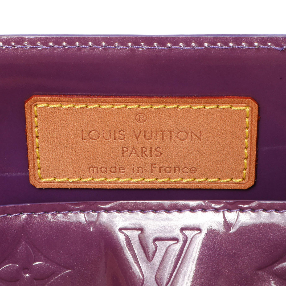 Louis Vuitton Purple Vernis Reade GM Handbags Louis Vuitton
