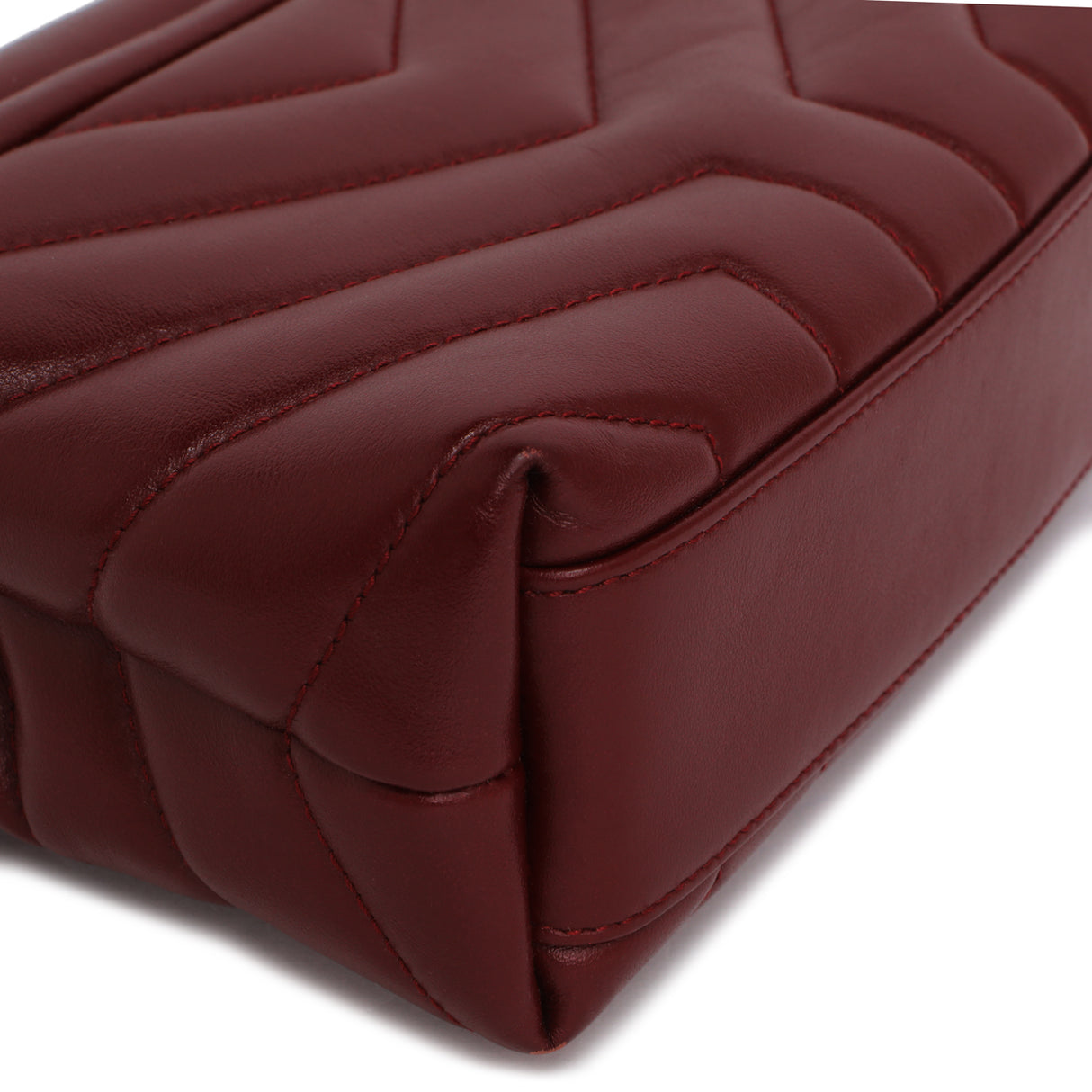 Saint Laurent Burgundy Calfskin Monogram Toy Loulou Crossbody Handbags Saint Laurent