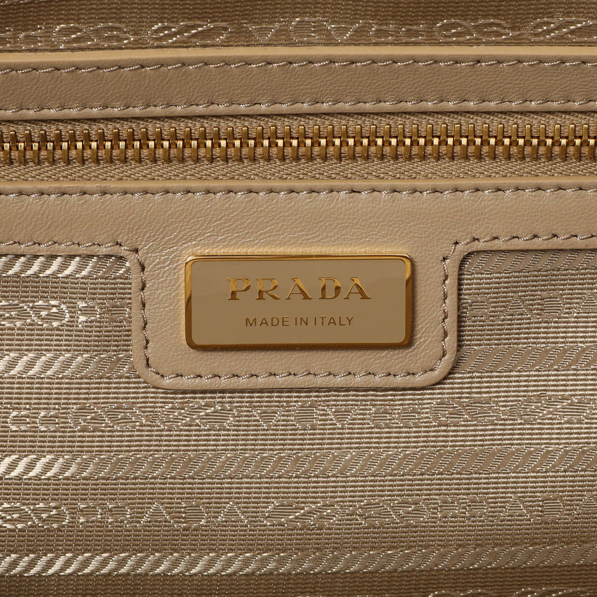 Prada Camel White Re-Nylon Saffiano Medium Re-Edition 1978 Two Handle Bag Handbags Prada