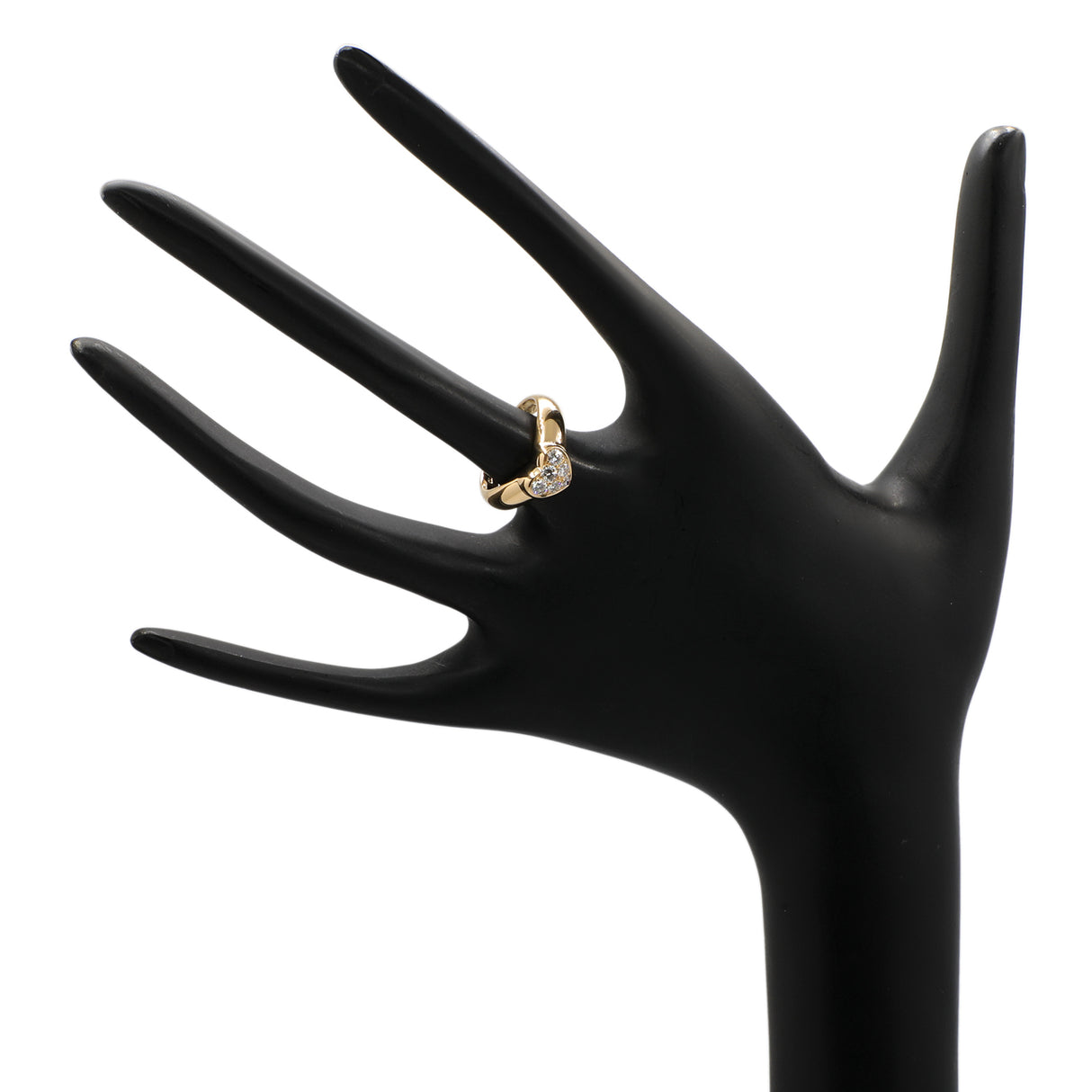 Tiffany & Co. 18K Yellow Gold Diamond Heart Ring Designer Jewellery Tiffany and Co