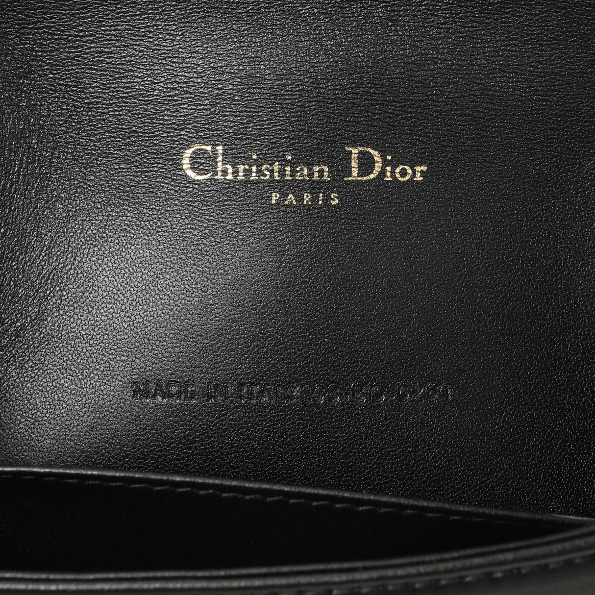Christian Dior Black Lambskin Cannage Lady Dior Pouch Handbags Christian Dior