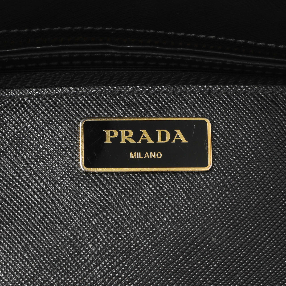 Prada Black Saffiano Medium Galleria Double Zip Tote Handbags Prada