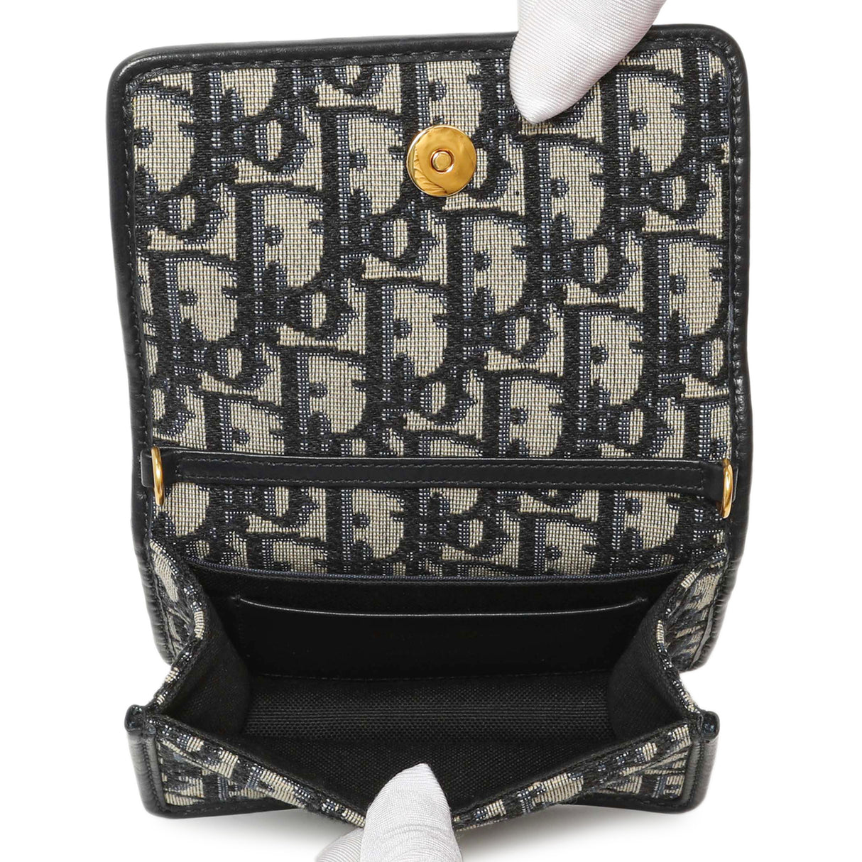 Christian Dior Blue Oblique Nano 30 Montaigne Pouch Handbags Christian Dior