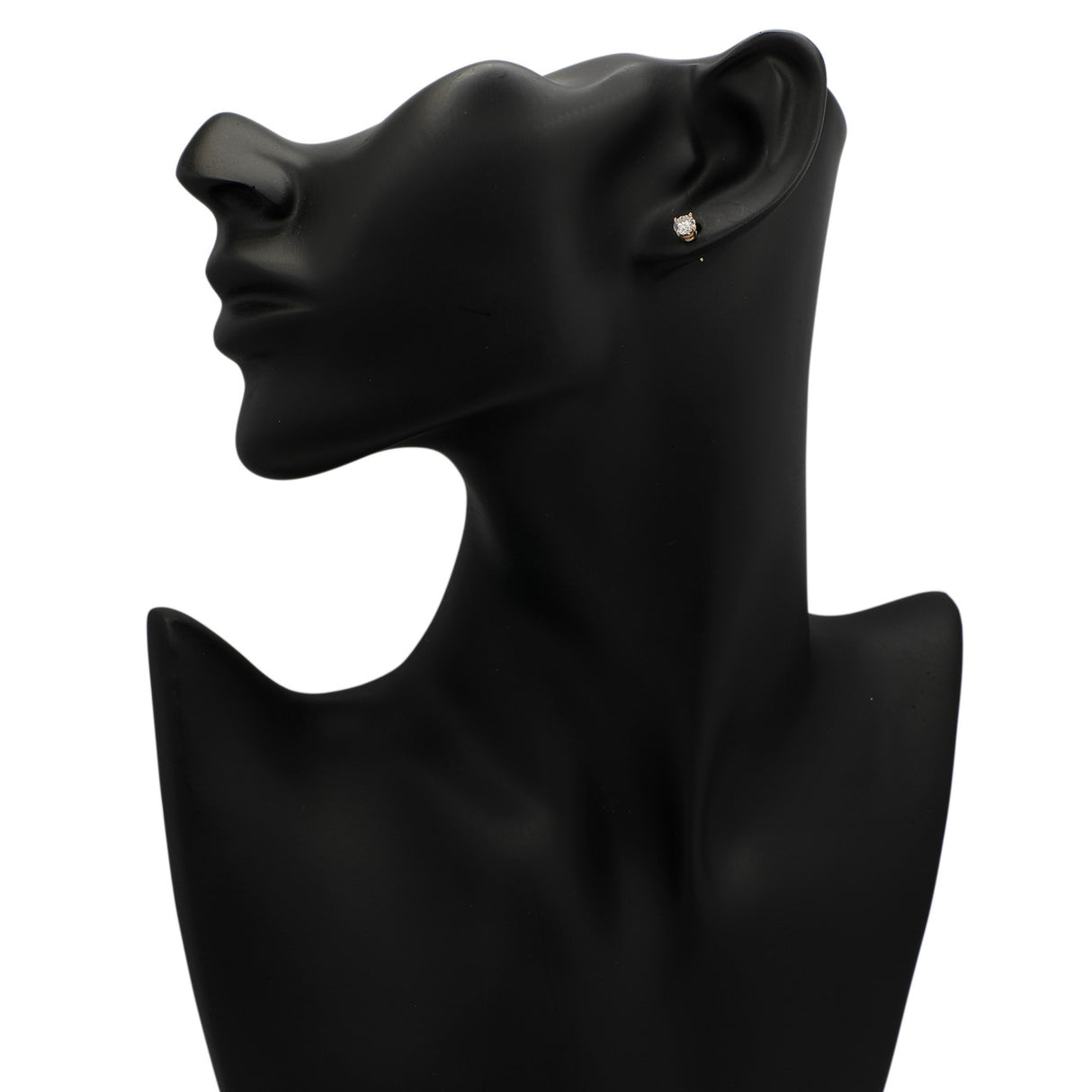 14K Yellow Gold 0.78 Carat Diamond Stud Earrings Modaselle