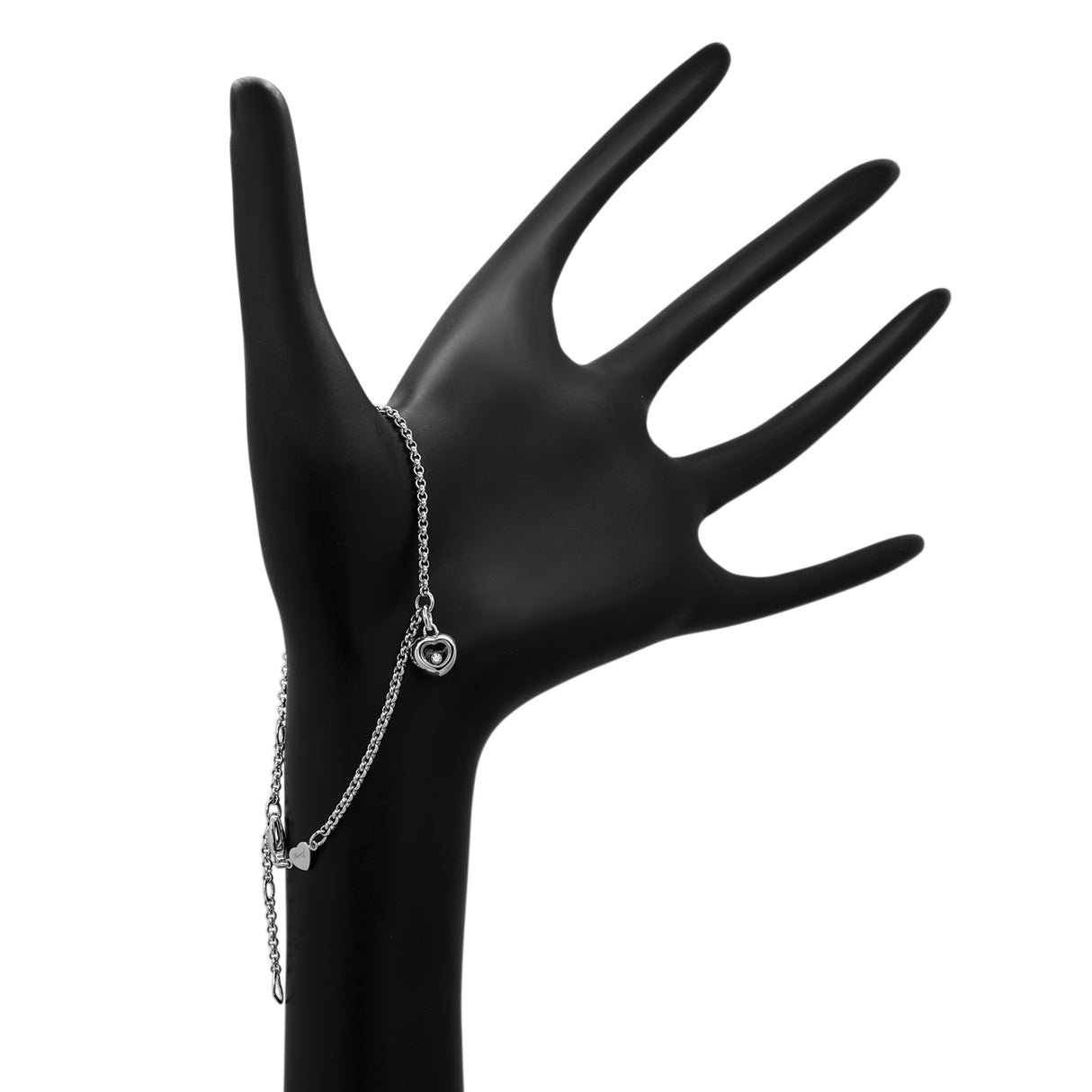 Chopard 18K White Gold Miss Happy Diamond Bracelet Designer Jewellery Chopard