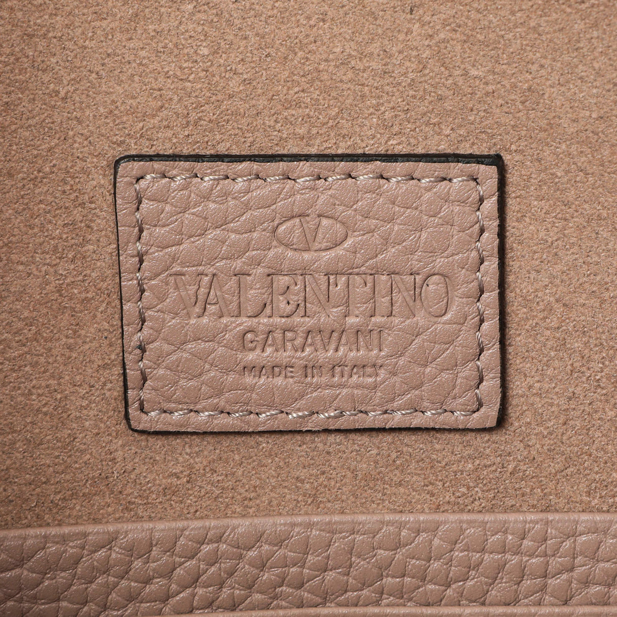 Valentino Poudre Pebbled Calfskin Large Rockstud Envelope Pouch Accessories Valentino