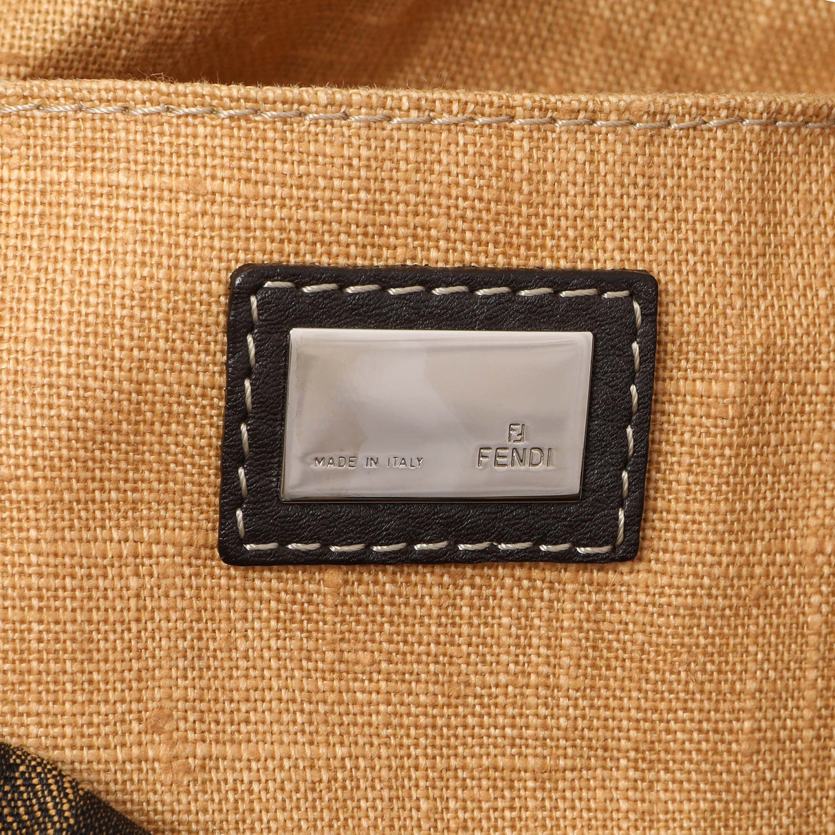 Fendi Zucca Selleria Large Boston Bag Handbags Fendi