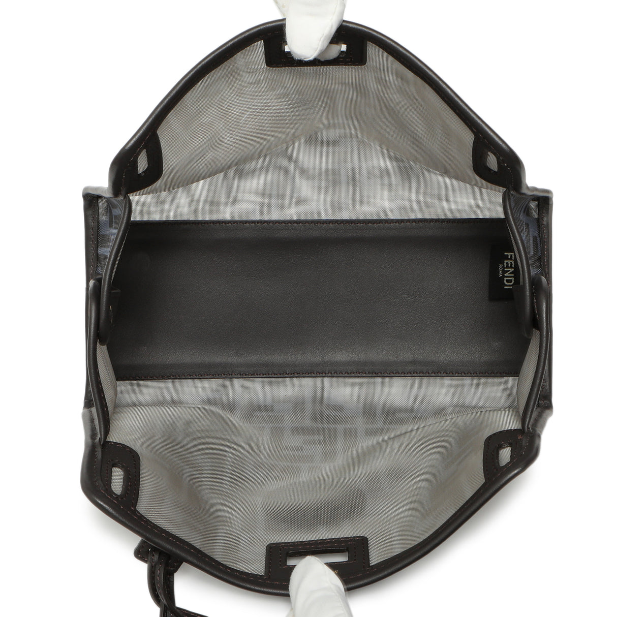 Fendi Mesh Vitello Century FF 1974 Mini Peekaboo Defender Cover Accessories Fendi