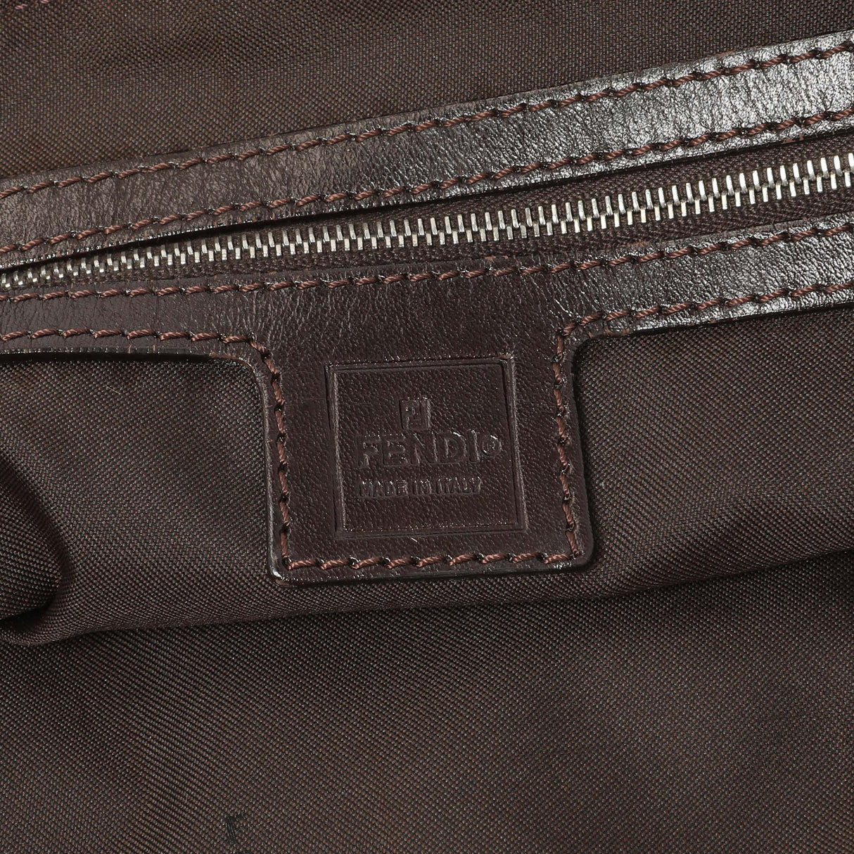 Fendi Zucca Mama Baguette Zip Shoulder Bag Handbags Fendi