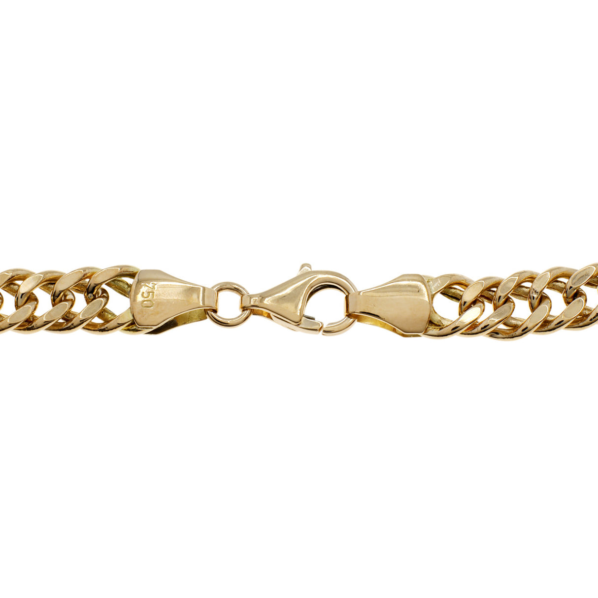 18K Yellow Gold Curb Link Bracelet Fine Jewellery Modaselle