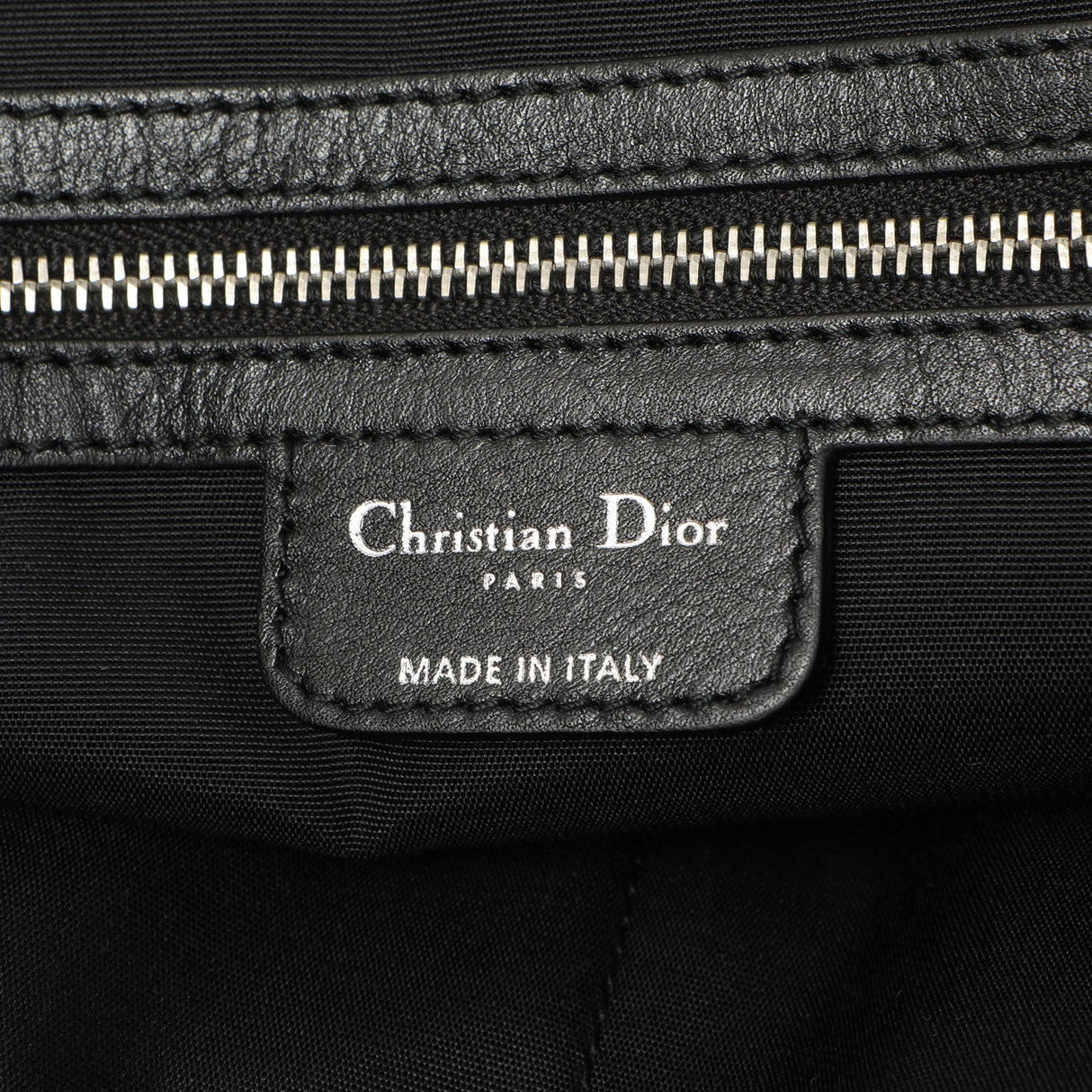 Christian Dior Black Coated Canvas Cannage Small Panarea Tote Handbags Christian Dior