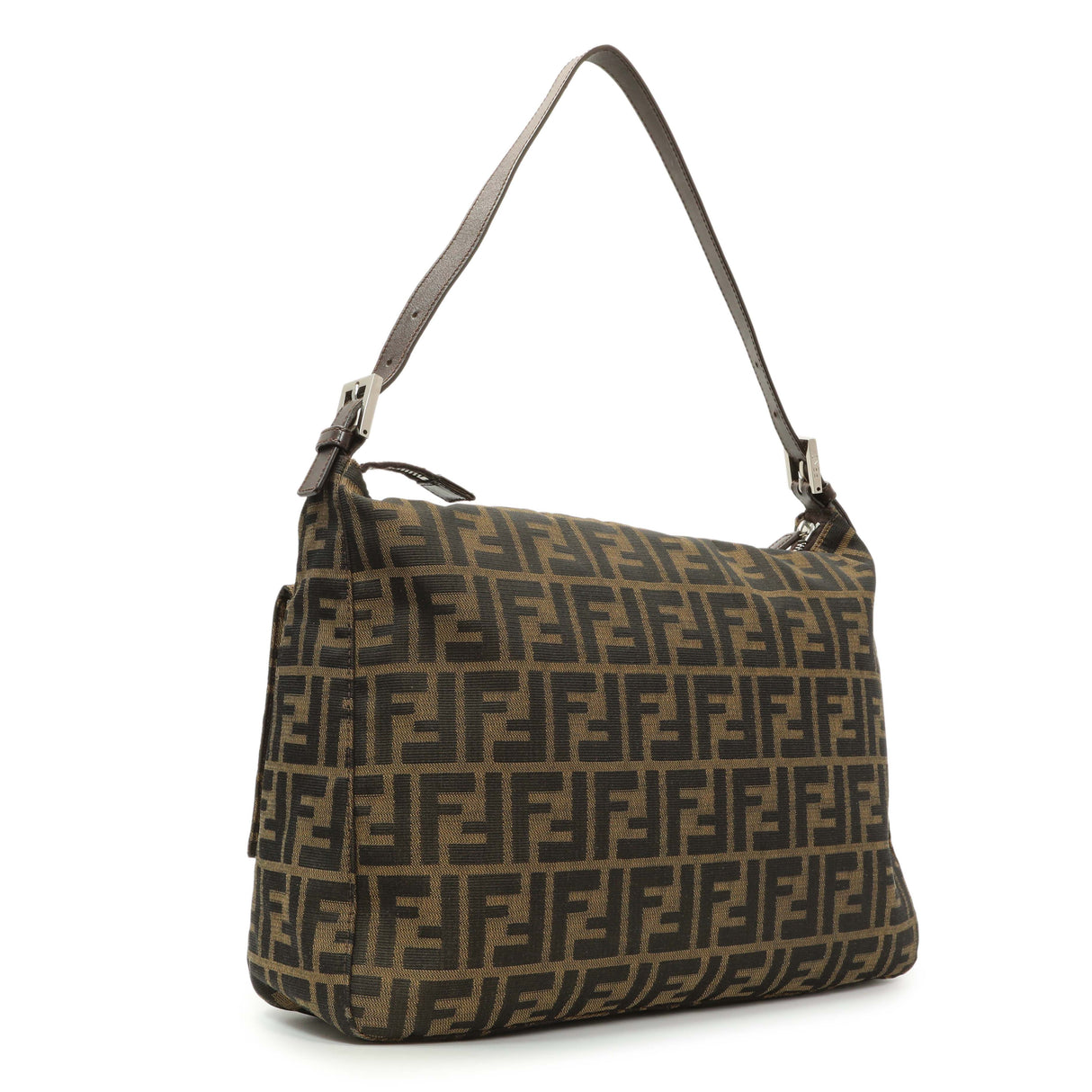 Fendi Zucca Mama Baguette Zip Shoulder Bag Handbags Fendi