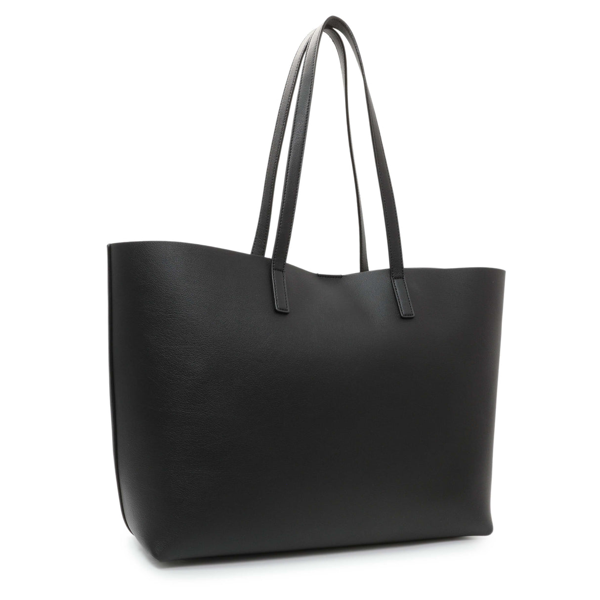 Saint Laurent Black Calfskin Large Shopping Tote Handbags Saint Laurent
